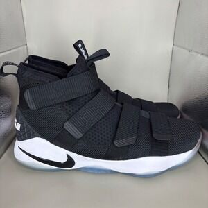Nike Lebron Soldier 11 TB Men's Basketball Shoes Black White Size 16 844375 010